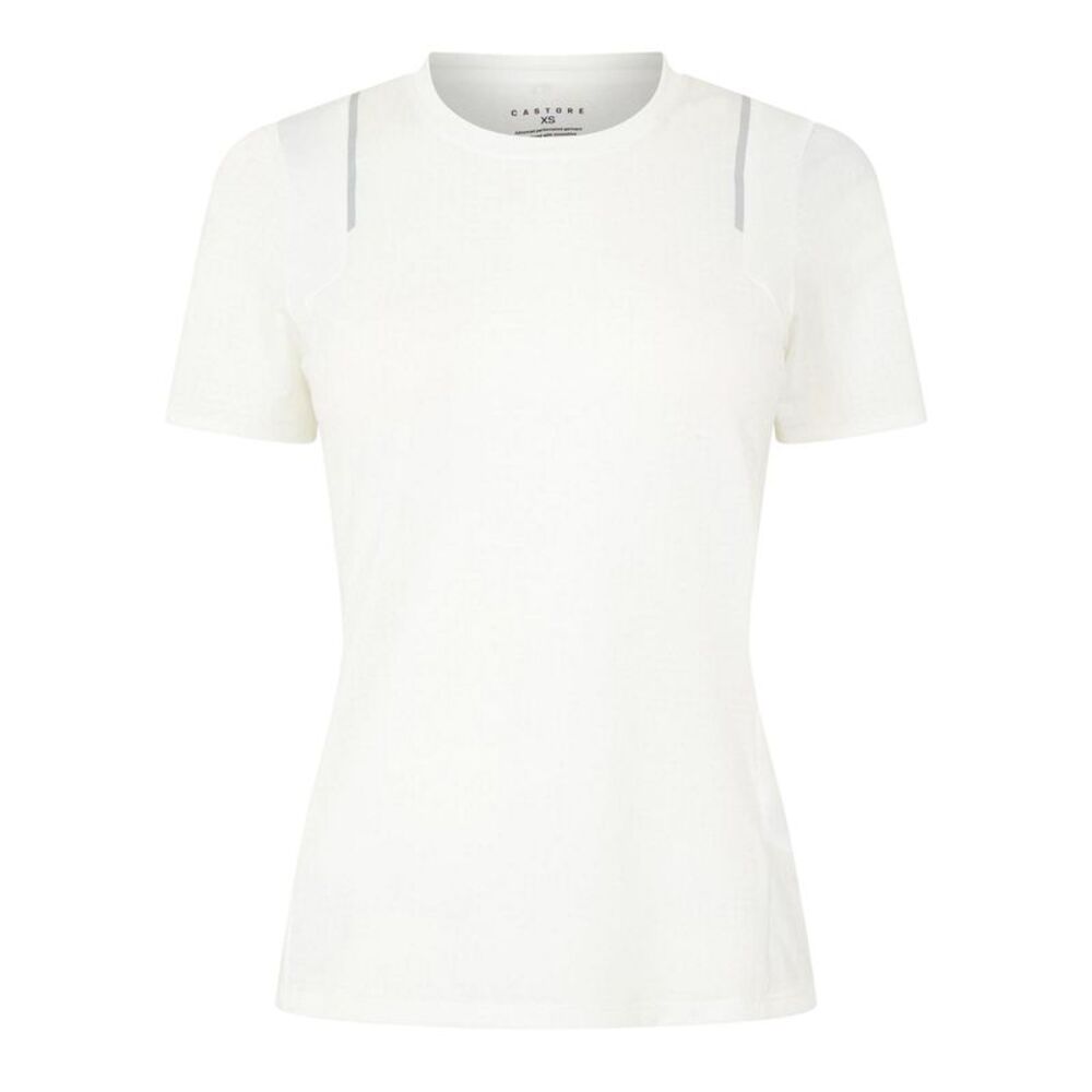 Castore Womens/Ladies Aeromesh Reflective Detail T-Shirt / Brilliant White